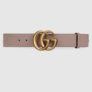Gucci Dusty Pink Leather Double G